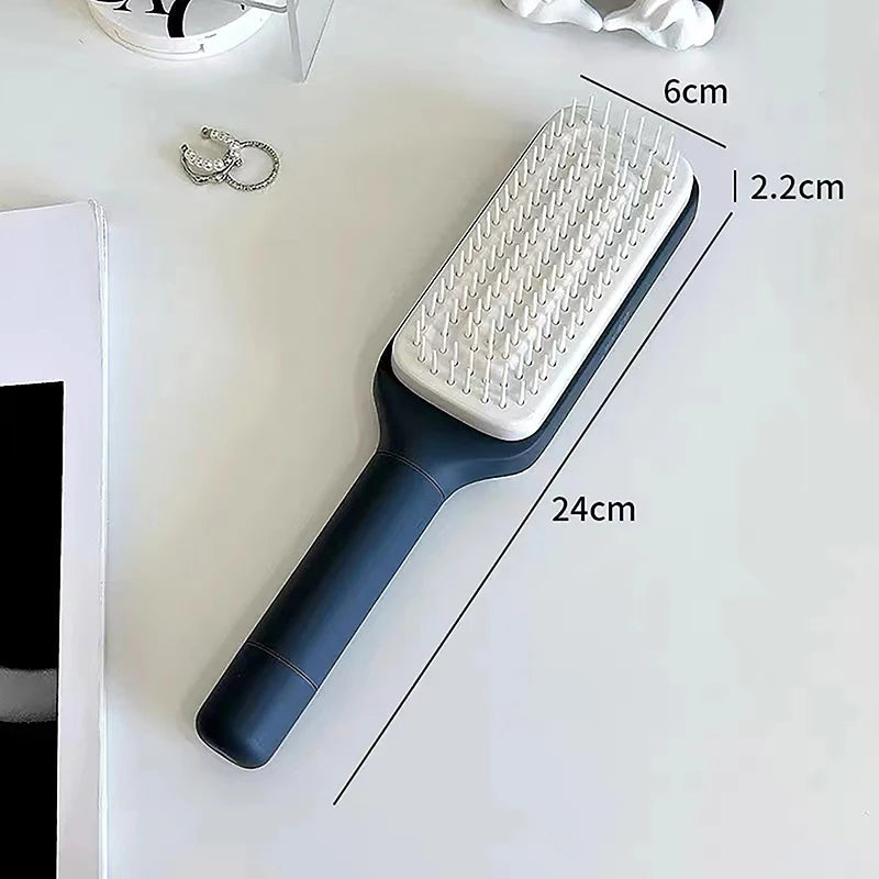 Cepillo Autolimpiante Para Cabello