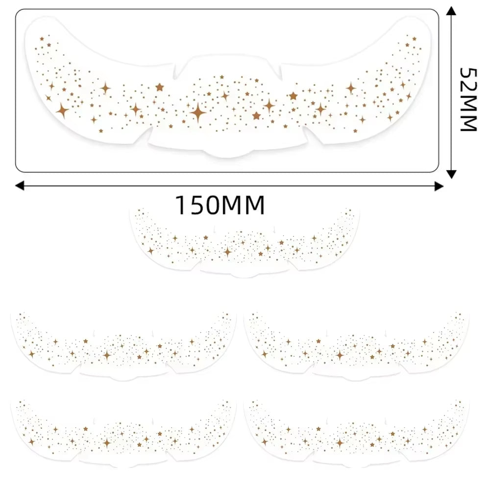 Parches De Pecas Doradas Y Plateadas