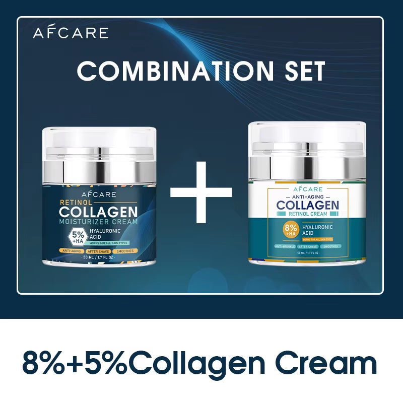 Crema Facial Colágeno 8% Con Ácido Hialurónico