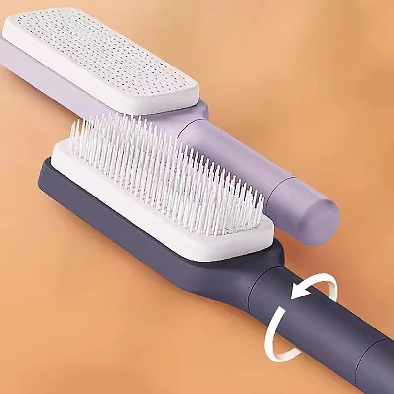 Cepillo Autolimpiante Para Cabello