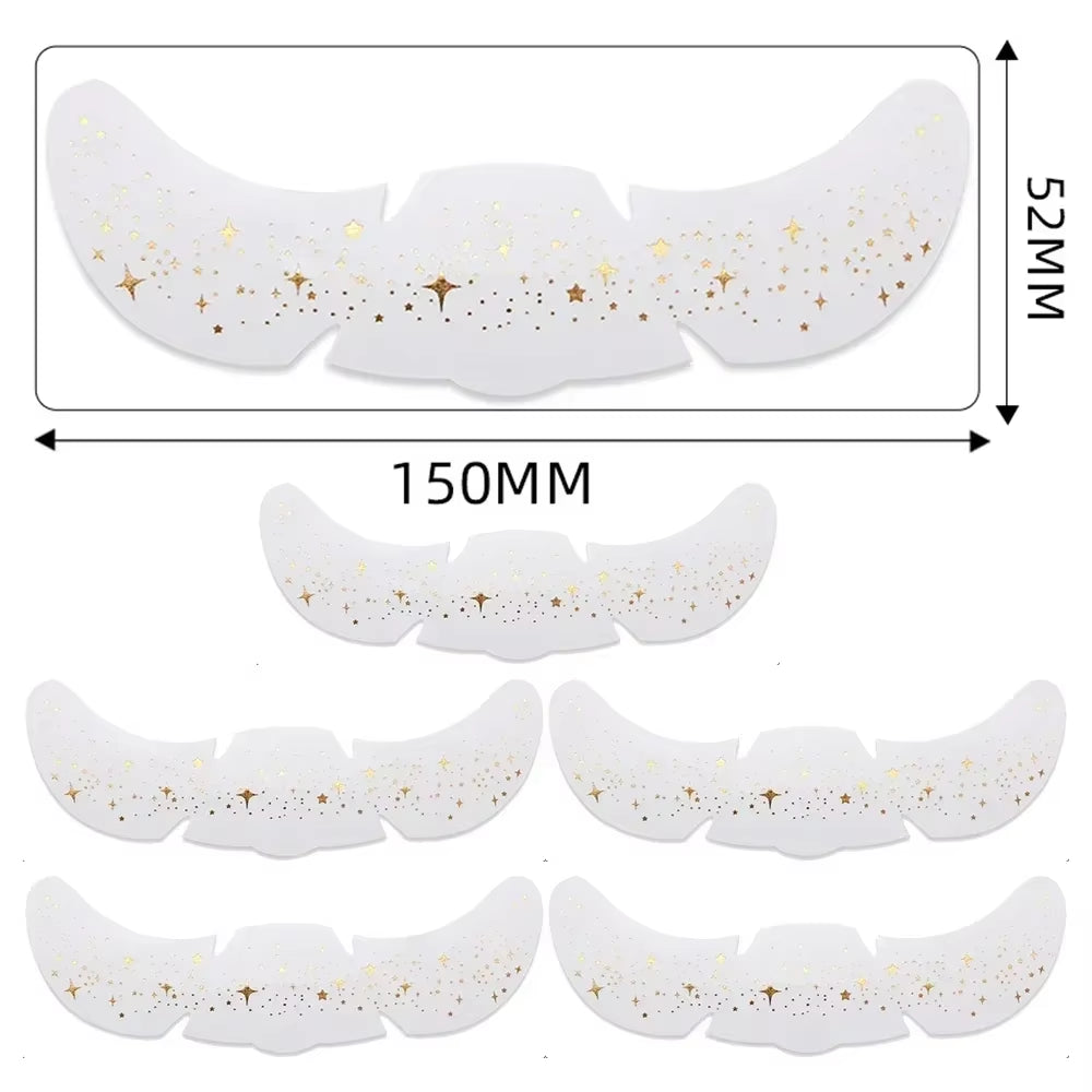Parches De Pecas Doradas Y Plateadas