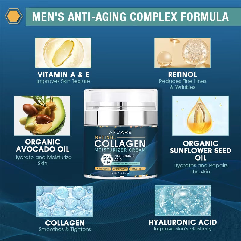 Crema Facial Colágeno 8% Con Ácido Hialurónico