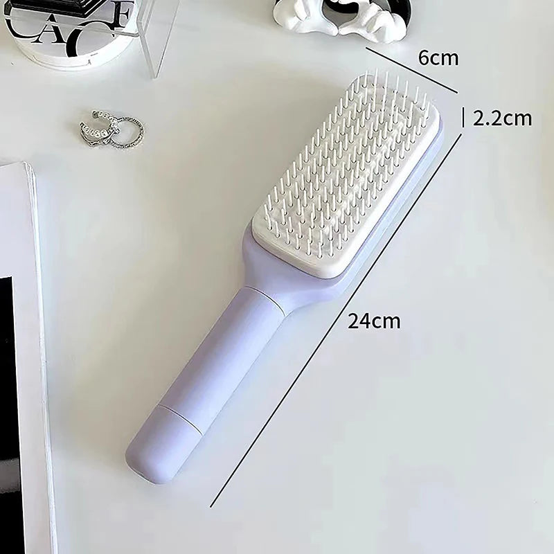 Cepillo Autolimpiante Para Cabello