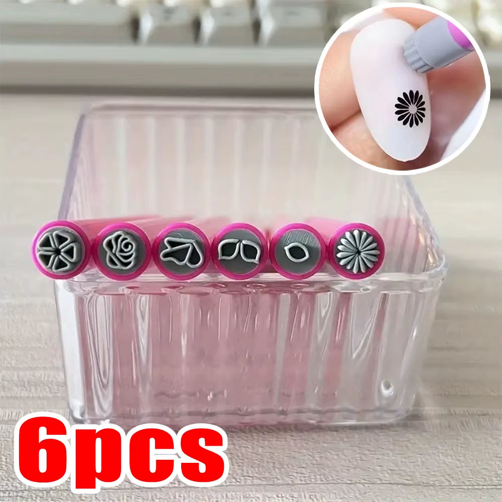 Set De Sellos Para Nail Art