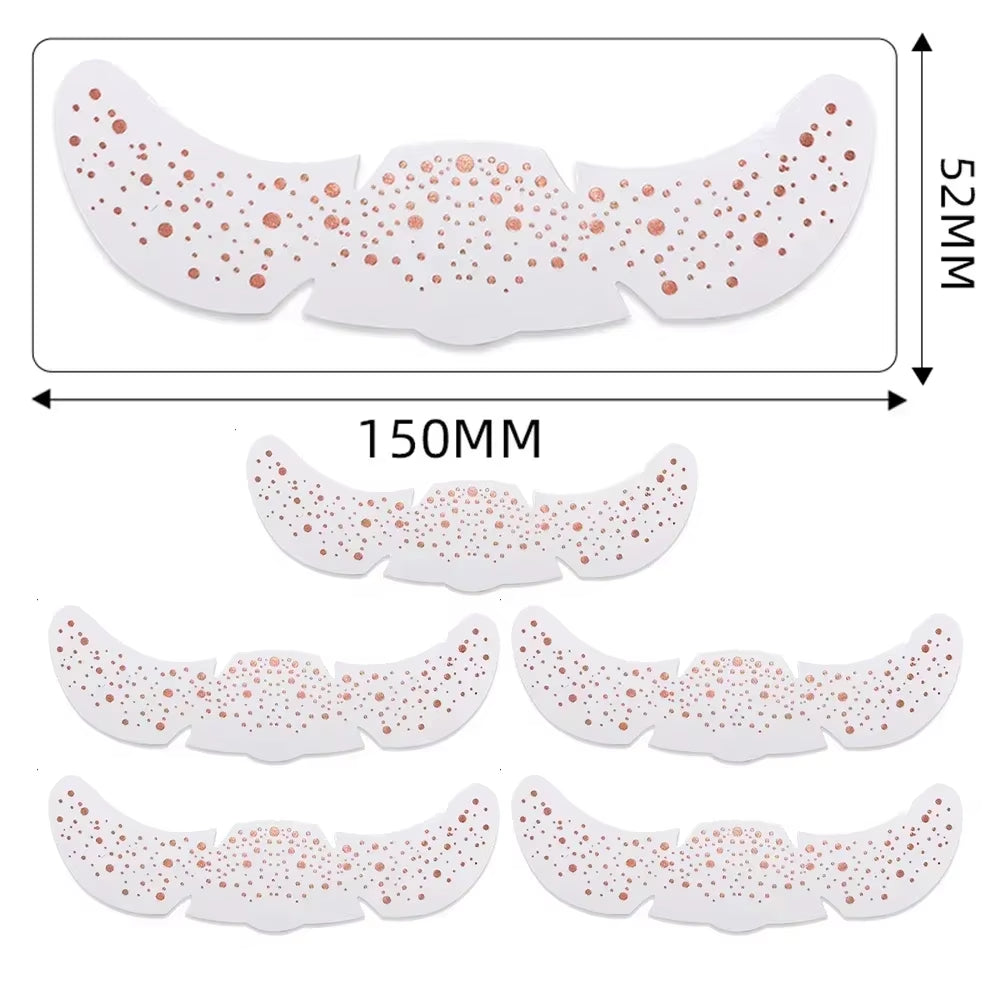 Parches De Pecas Doradas Y Plateadas
