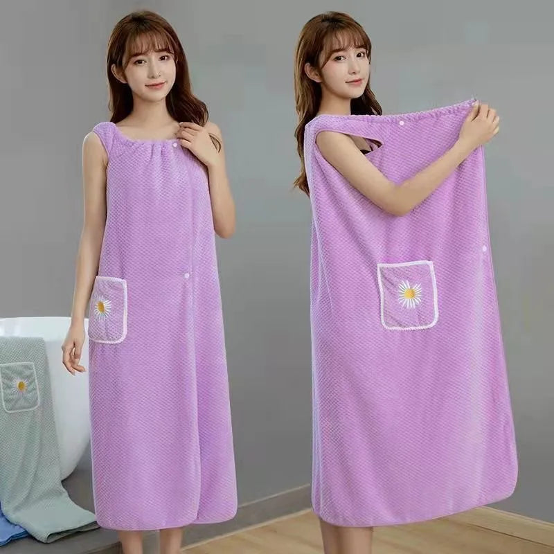 Toalla Bata Envolvente Para Cabello Y Cuerpo