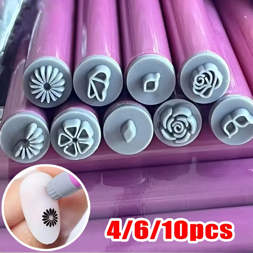 Set De Sellos Para Nail Art