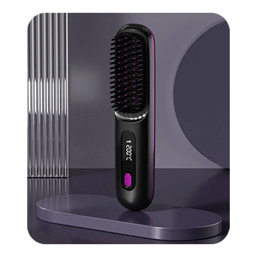Cepillo Alisador Cerámico Eléctrico USB