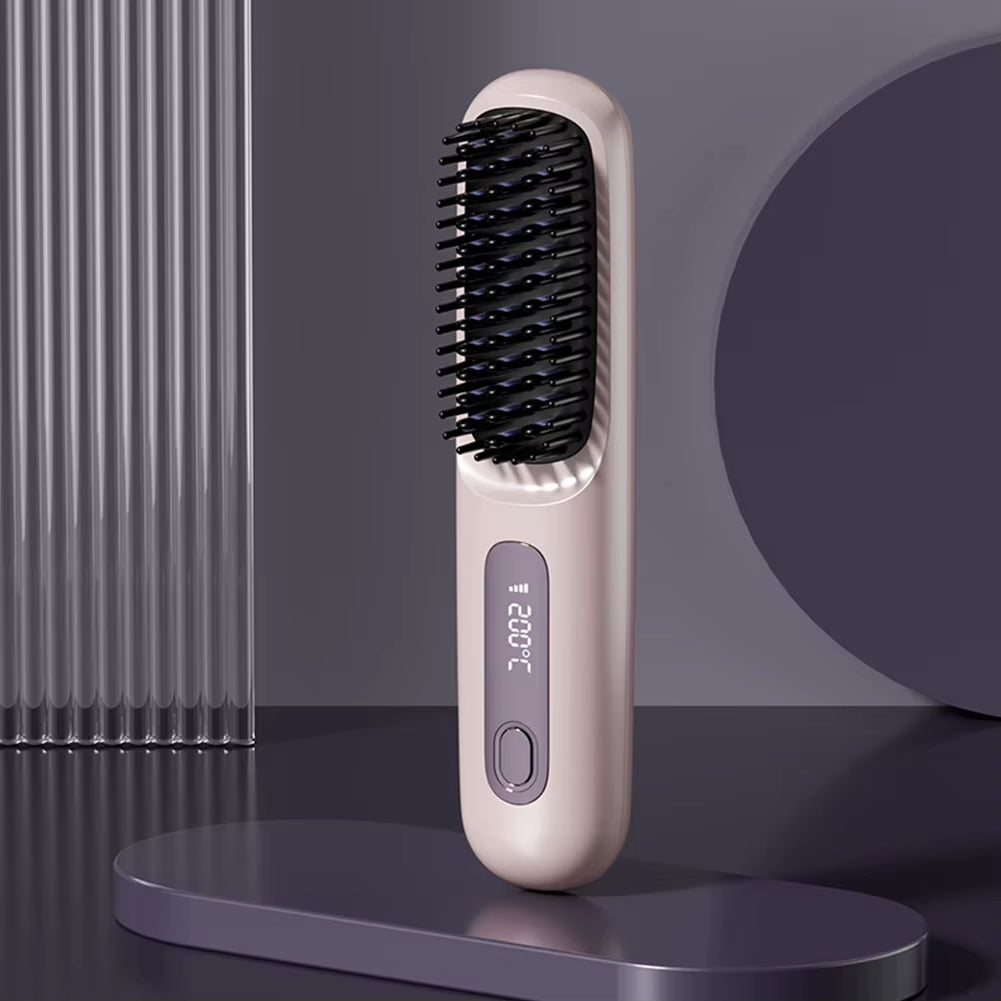 Cepillo Alisador Cerámico Eléctrico USB