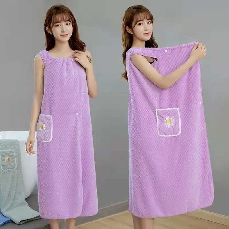 Toalla Bata Envolvente Para Cabello Y Cuerpo