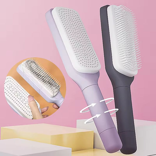 Cepillo Autolimpiante Para Cabello