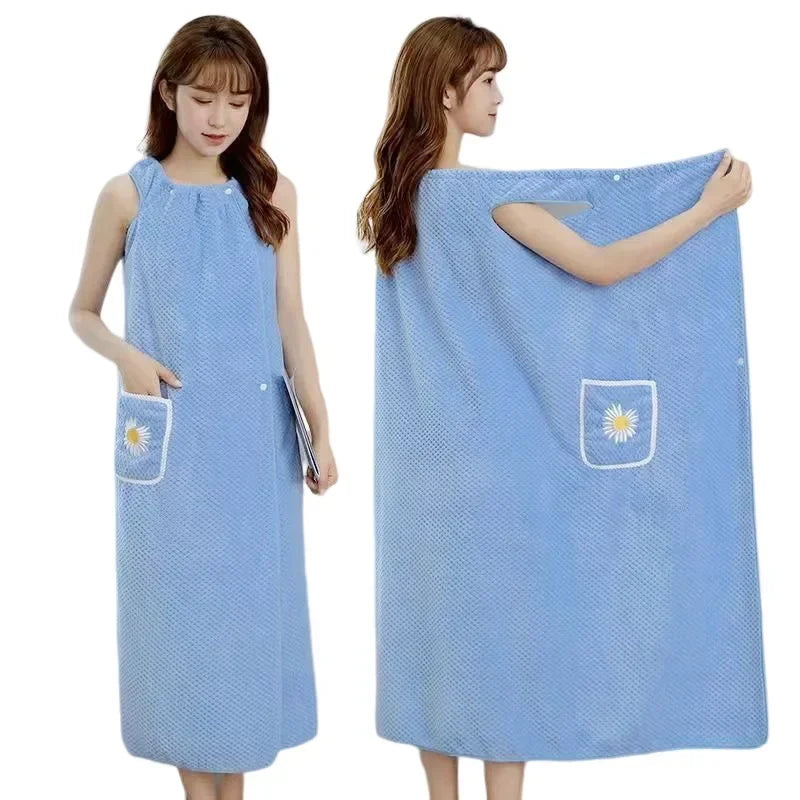 Toalla Bata Envolvente Para Cabello Y Cuerpo