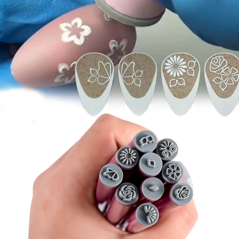 Set De Sellos Para Nail Art