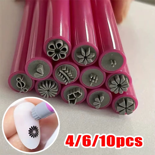 Set De Sellos Para Nail Art