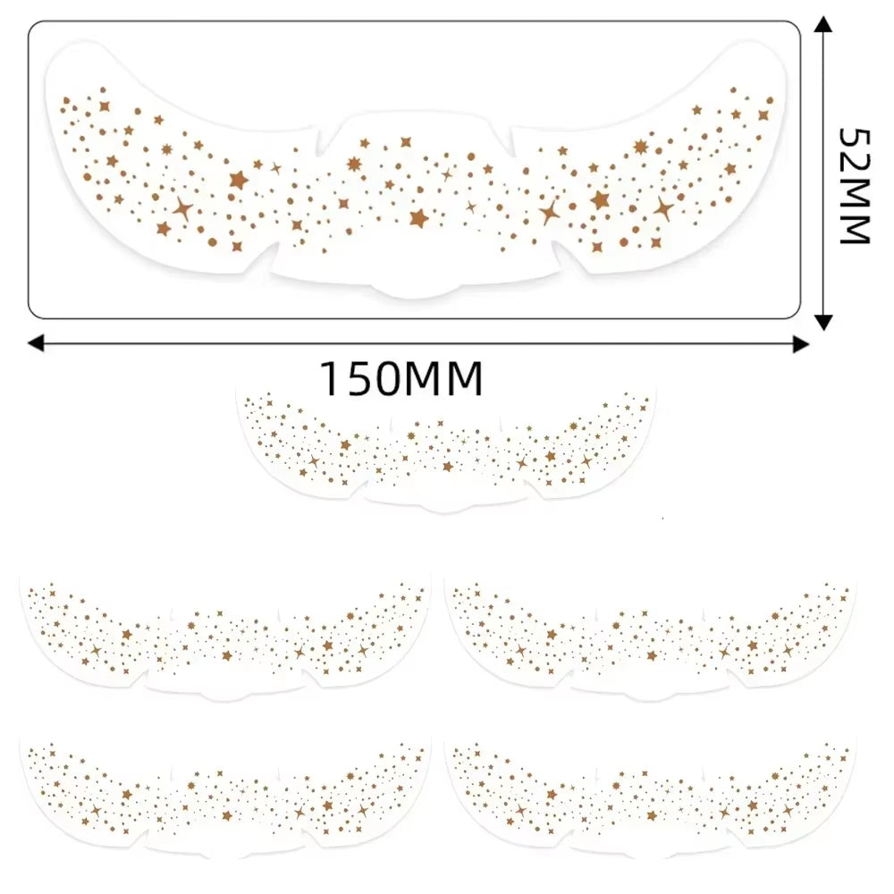 Parches De Pecas Doradas Y Plateadas