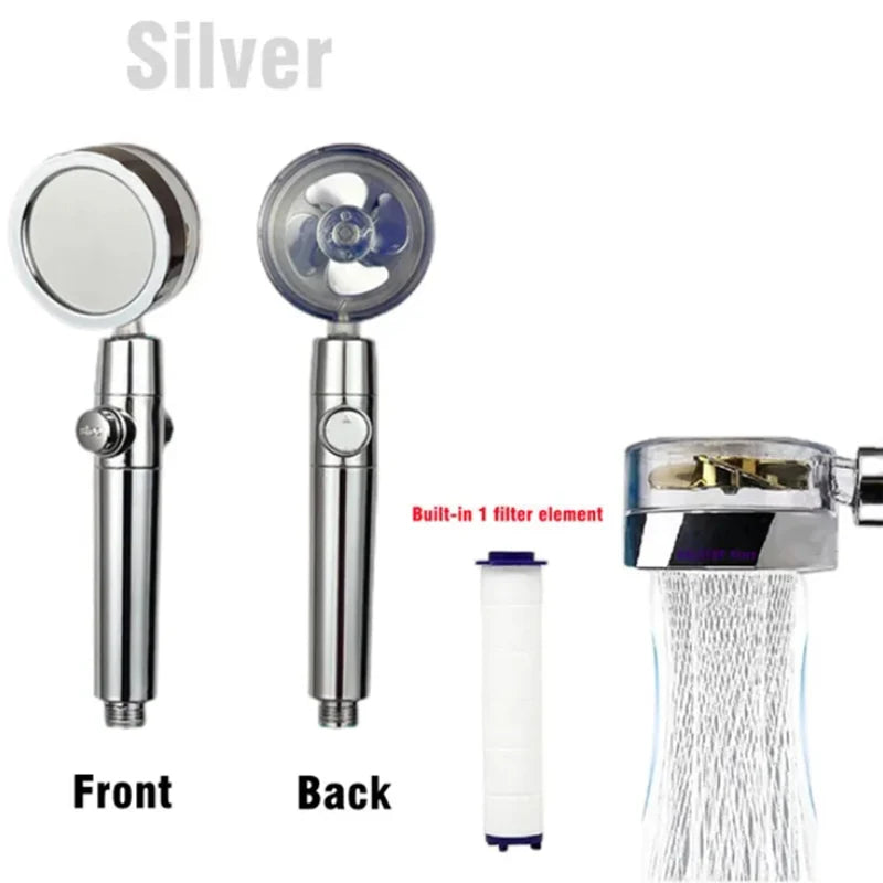 Cabezal De Ducha Turbo Ahorrador De Agua
