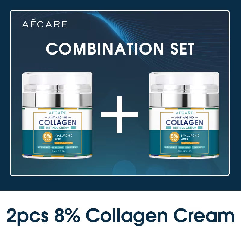 Crema Facial Colágeno 8% Con Ácido Hialurónico