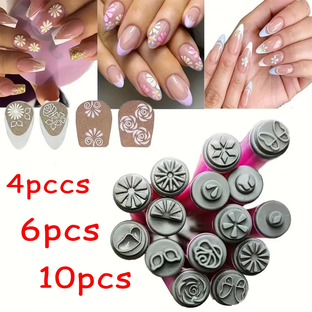 Set De Sellos Para Nail Art