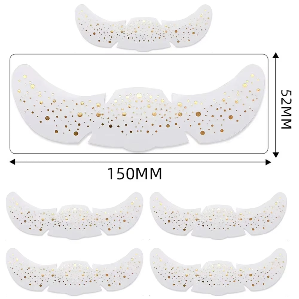 Parches De Pecas Doradas Y Plateadas
