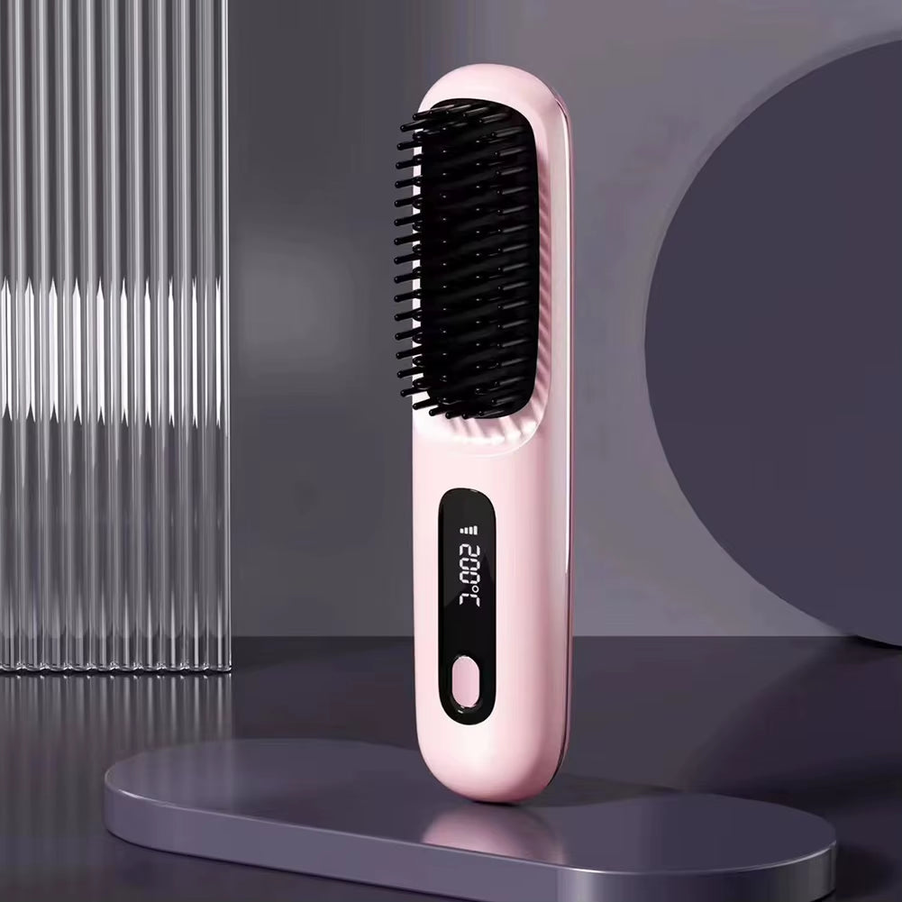 Cepillo Alisador Cerámico Eléctrico USB