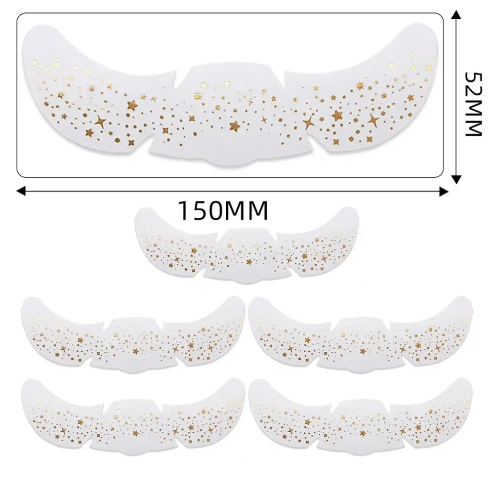 Parches De Pecas Doradas Y Plateadas