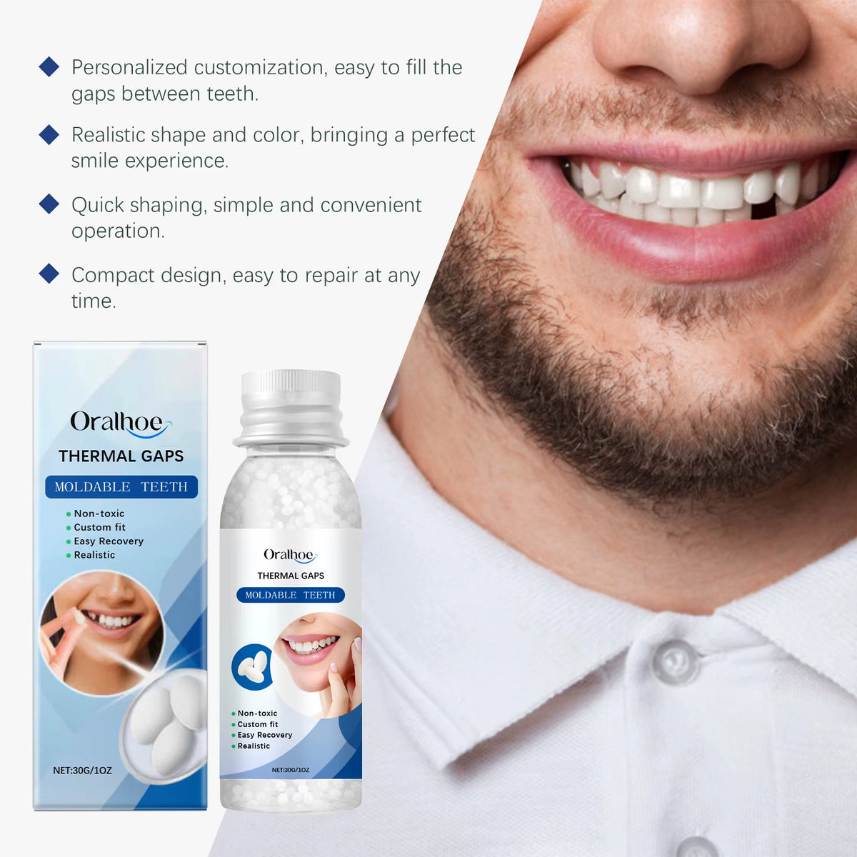 Pegamento Reparador Temporal De Dientes