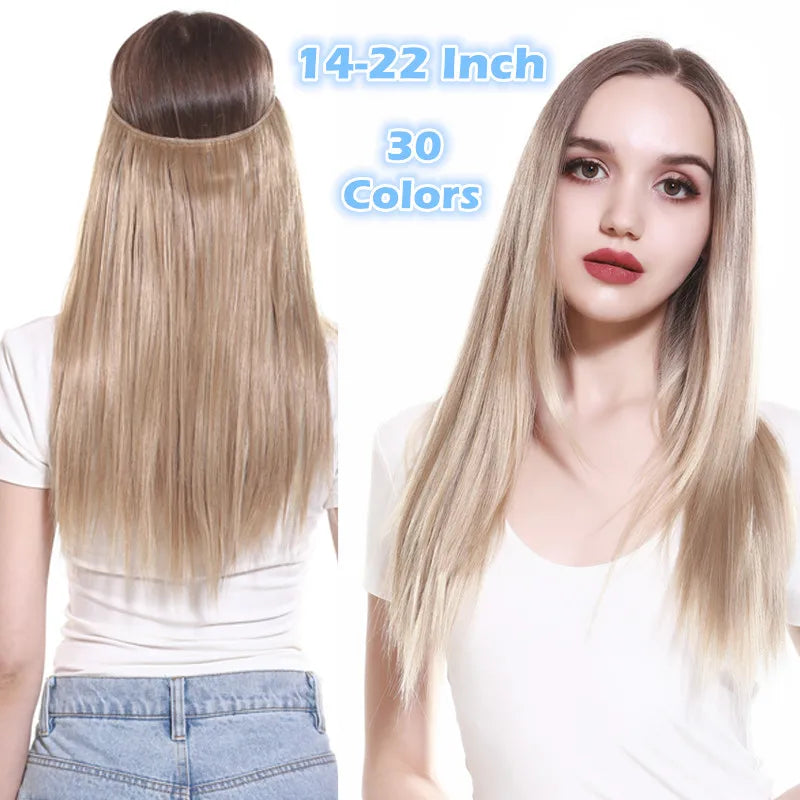 Extensión De Cabello Sintética Sin Clips
