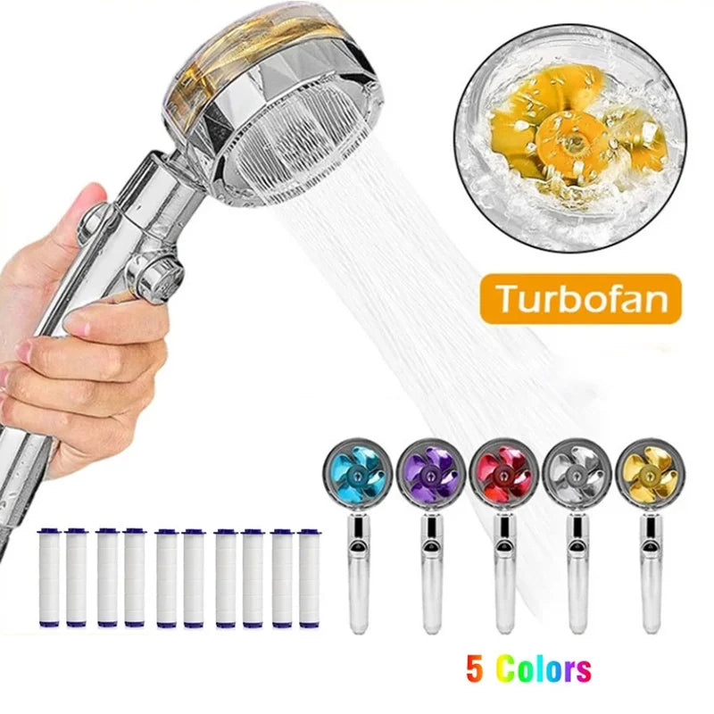 Cabezal De Ducha Turbo Ahorrador De Agua