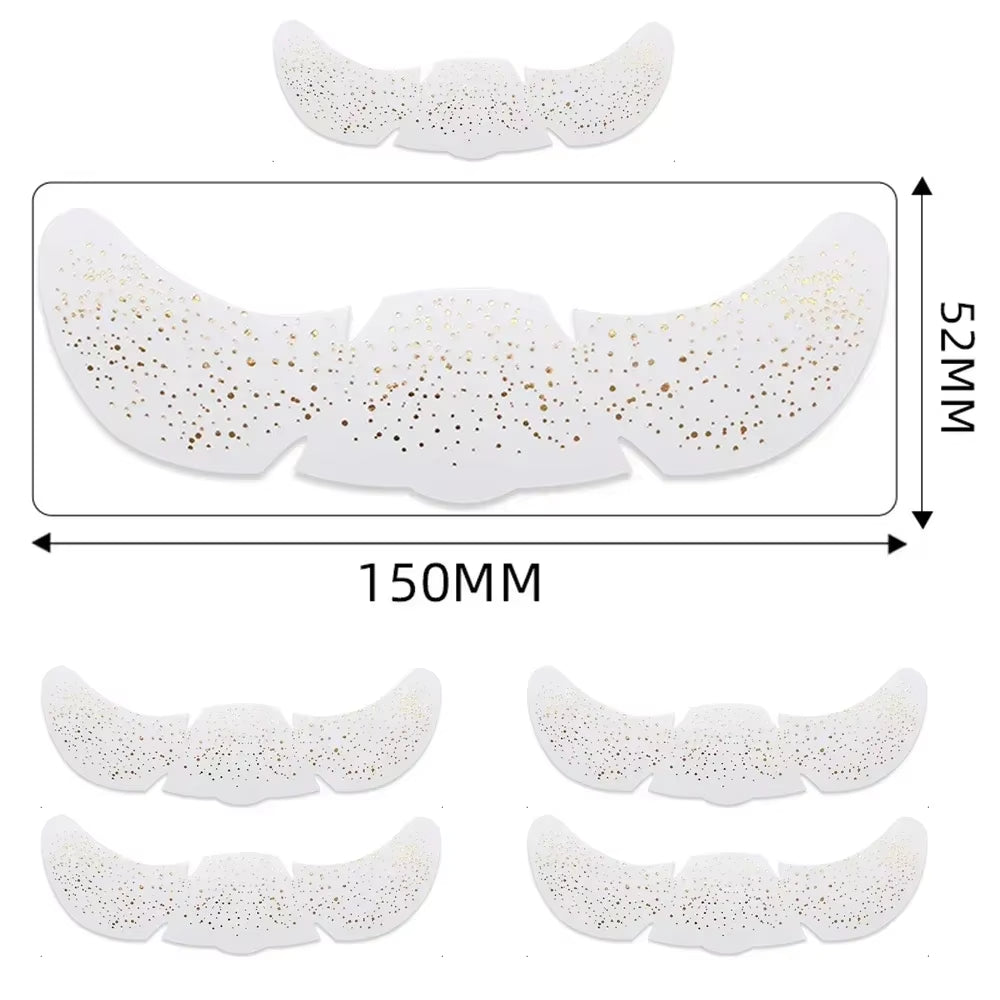 Parches De Pecas Doradas Y Plateadas
