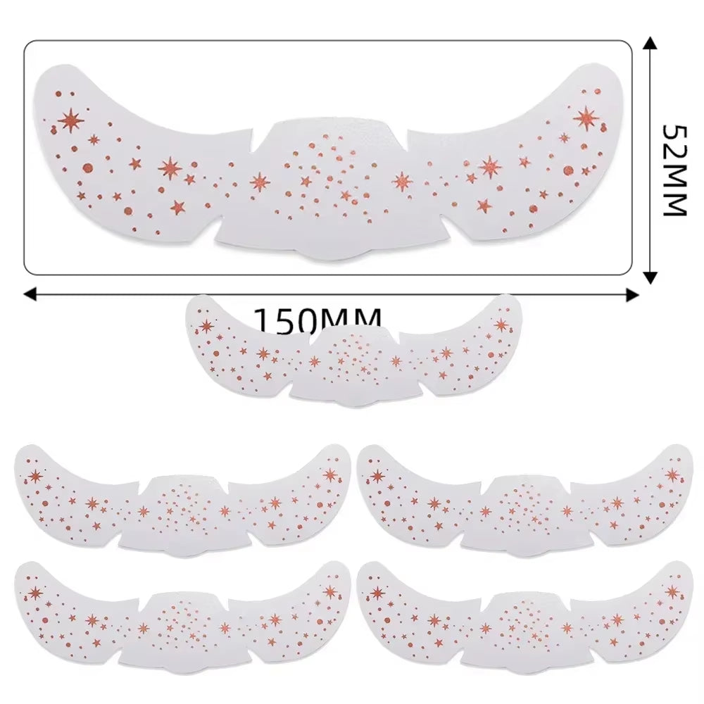 Parches De Pecas Doradas Y Plateadas