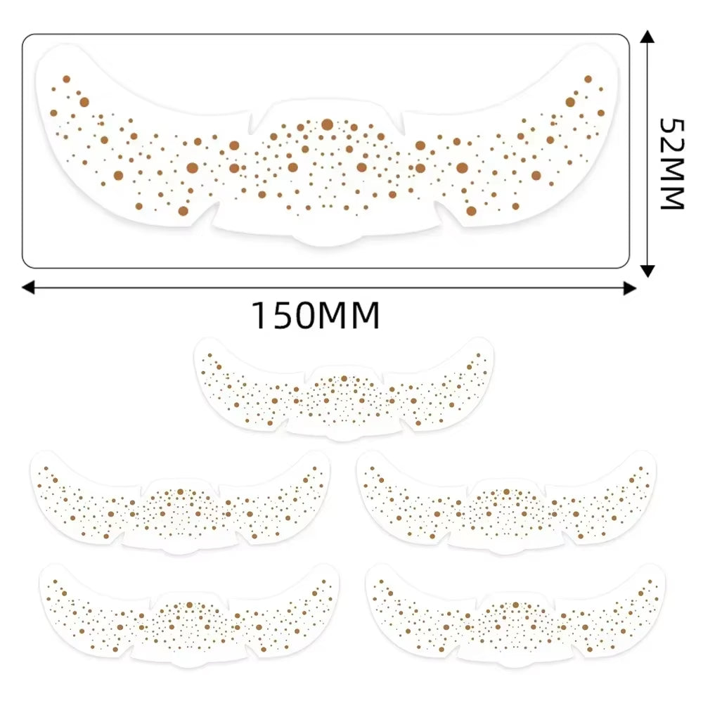 Parches De Pecas Doradas Y Plateadas