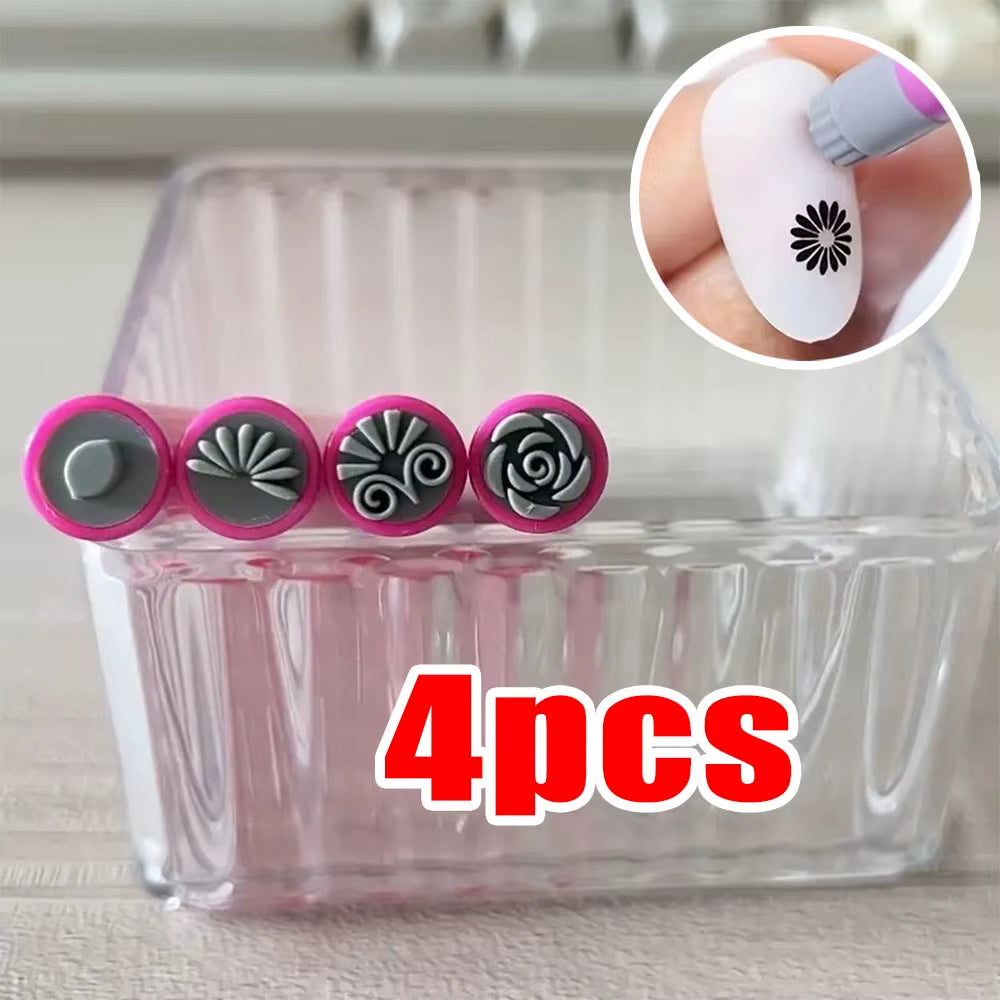 Set De Sellos Para Nail Art