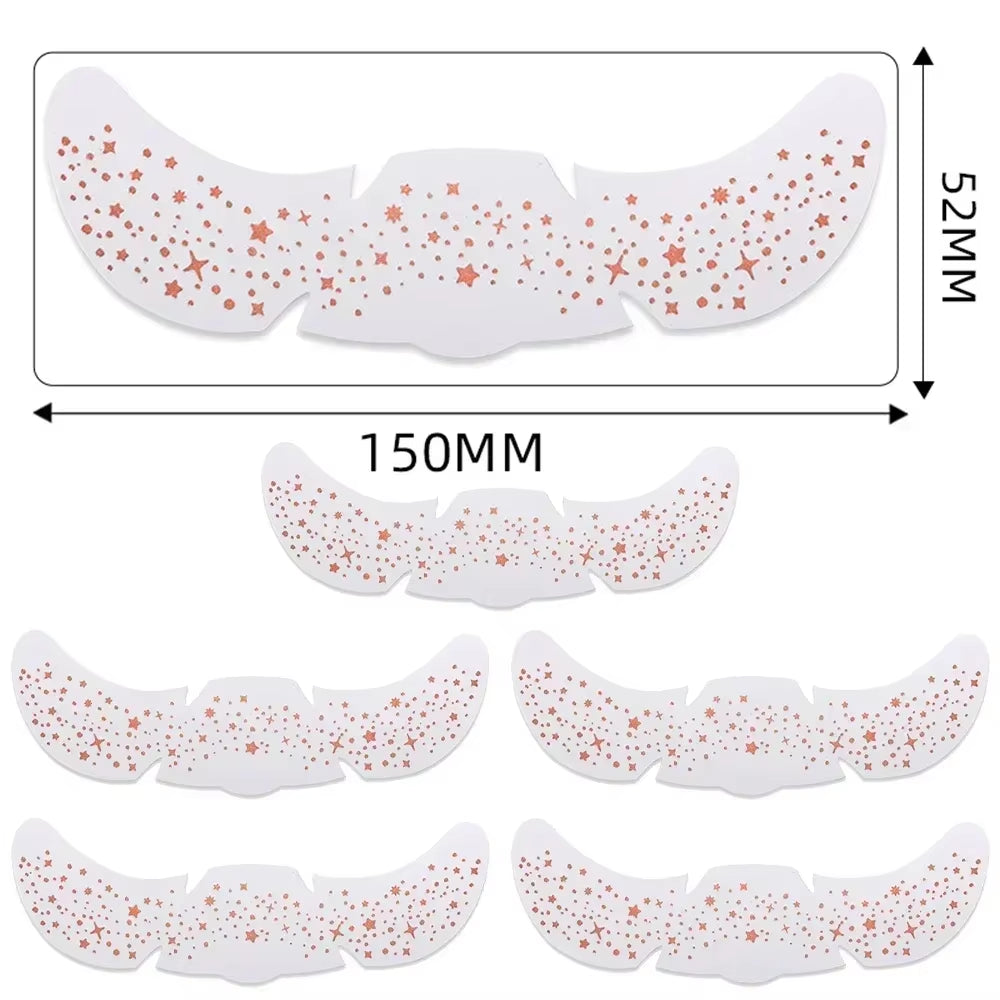 Parches De Pecas Doradas Y Plateadas