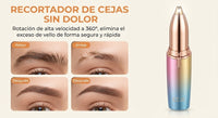 Antes y después de usar el recortador de cejas
