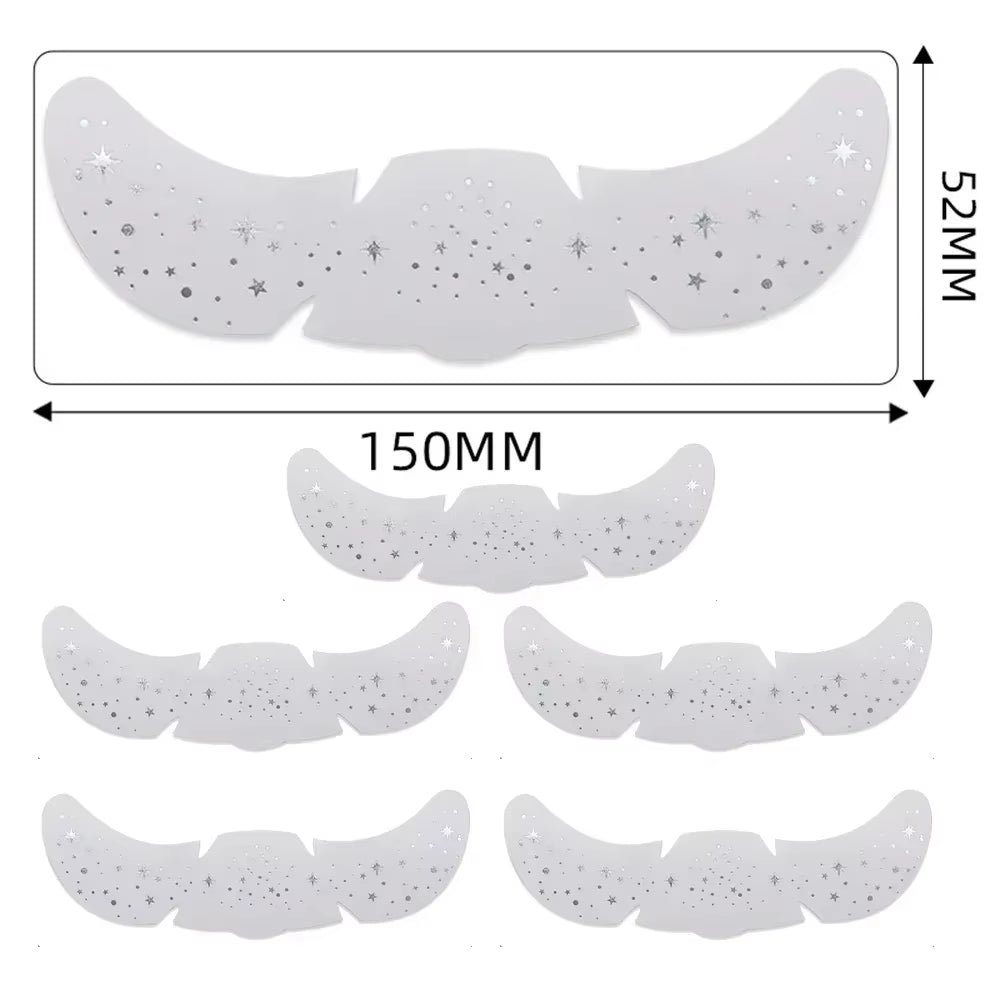 Parches De Pecas Doradas Y Plateadas