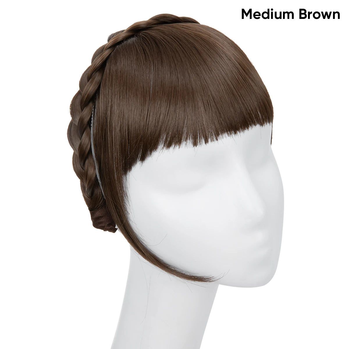 Flequillo Postizo Diadema Extensión De Cabello