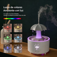 Humidificador De Lluvia Con Aroma Y Luz Nocturna