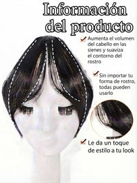 Flequillo Postizo Clip De Cabello Sintético