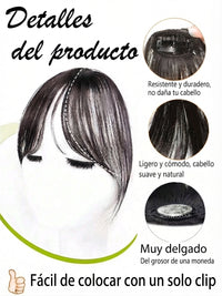 Flequillo Postizo Clip De Cabello Sintético