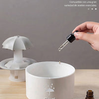 Humidificador De Lluvia Con Aroma Y Luz Nocturna