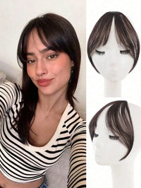Flequillo Postizo Clip De Cabello Sintético
