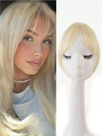 Flequillo Postizo Clip De Cabello Sintético