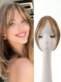 Flequillo Postizo Clip De Cabello Sintético