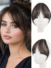 Flequillo Postizo Clip De Cabello Sintético