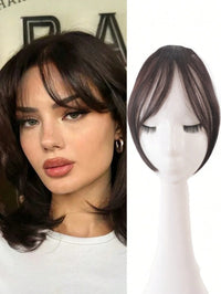 Flequillo Postizo Clip De Cabello Sintético