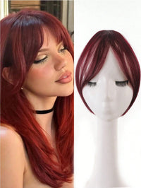 Flequillo Postizo Clip De Cabello Sintético
